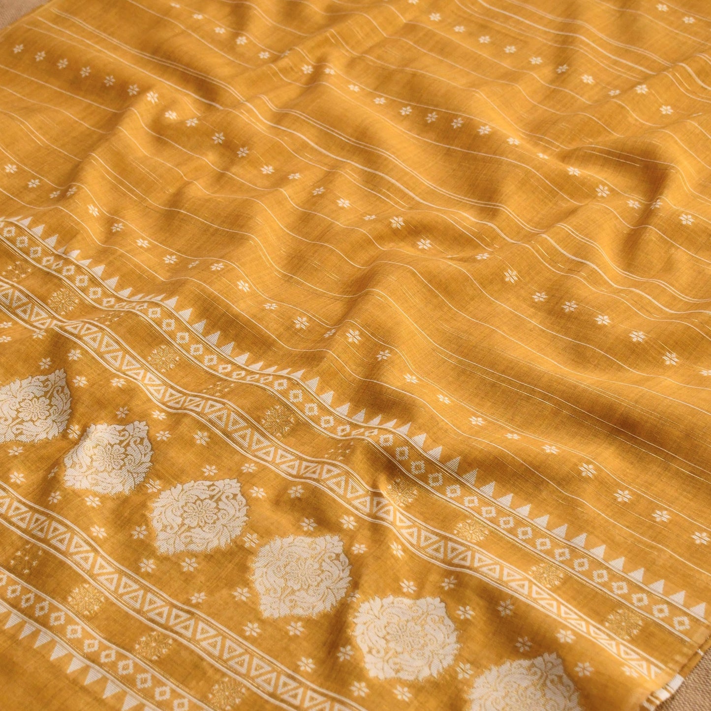 Chanderi Silk Unstitched Suit